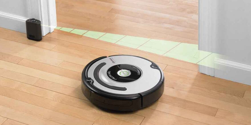 Una pared virtual para una aspiradora robótica.