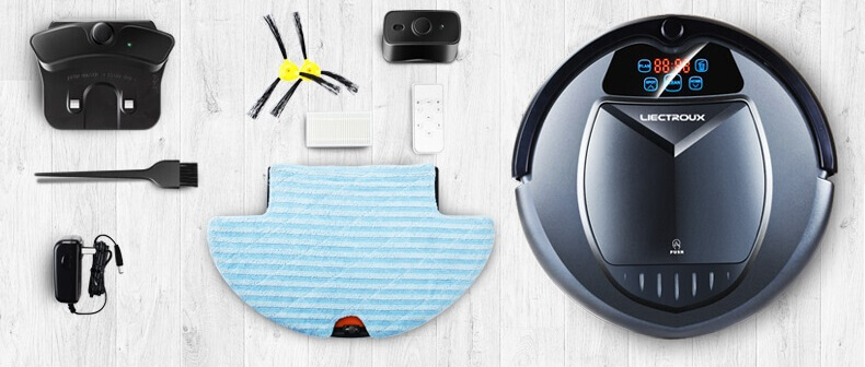 Componentes del robot Liectroux Componentes del robot Liectroux