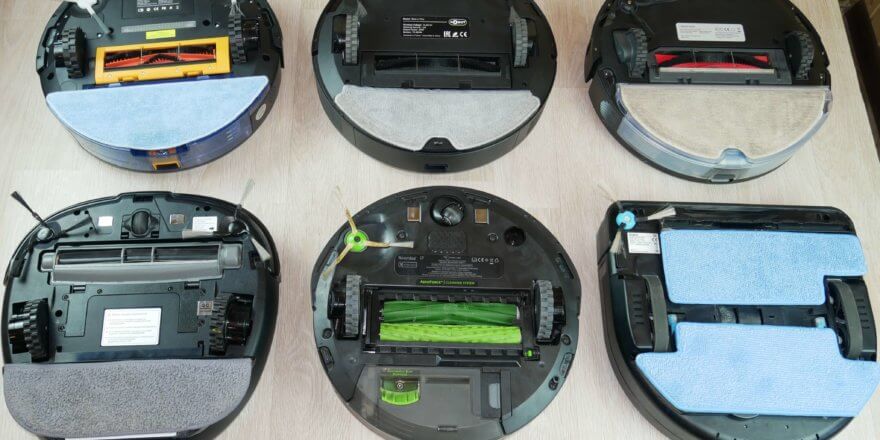 Robotiniai dulkių siurbliai su turbo šepečiu ir be jo