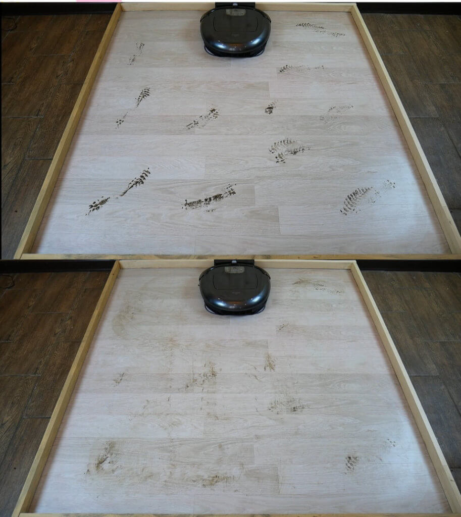 Šlapio valymo rezultatas Šlapio valymo rezultatas