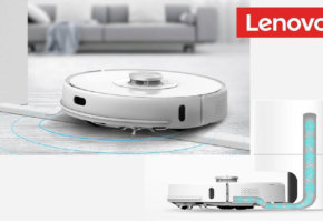 Lenovo anunció una aspiradora robótica para limpieza en seco y húmedo con base autolimpiante.