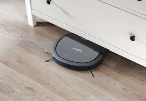 „Ecovacs DeeBot OZMO Slim 10“: plonas robotas dulkių siurblys sausam ir šlapiam valymui