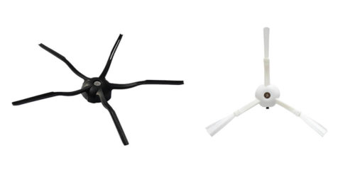 Šoninių šepečių palyginimas