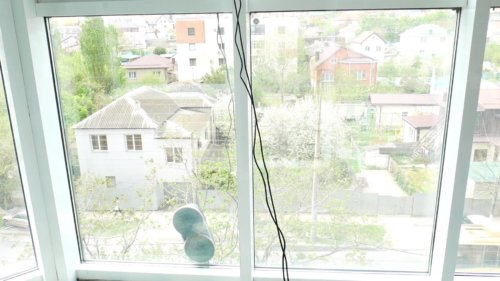 Įstiklinto balkono plovimas