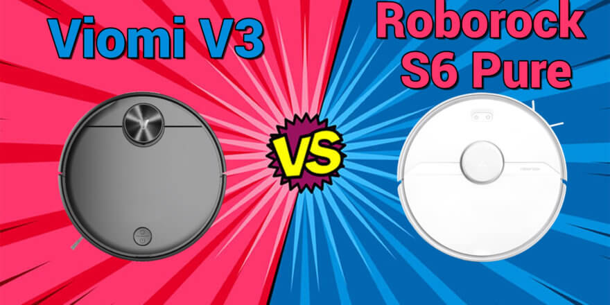 Viomi V3 y Roborock S6 Pure