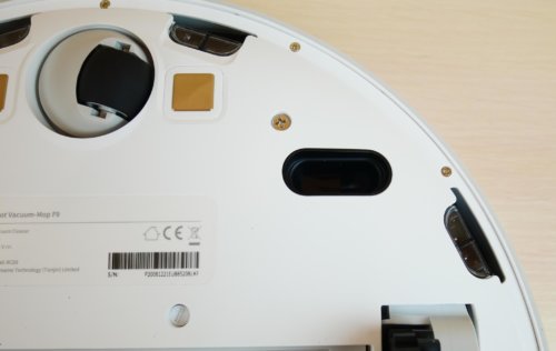 Optinis jutiklis apačioje