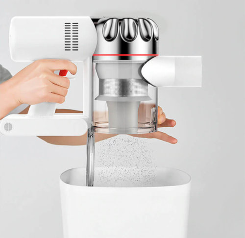 Dulkių surinktuvo ištuštinimas