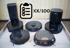Robotų dulkių siurblių įvertinimai iš robovac.washerhouse.com