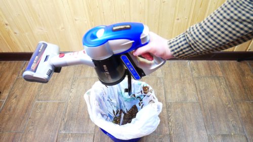 Dulkių surinktuvo ištuštinimas