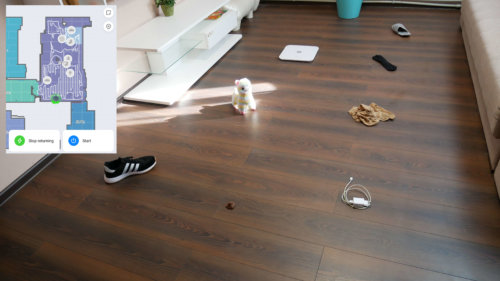 Objektų atpažinimas ant grindų