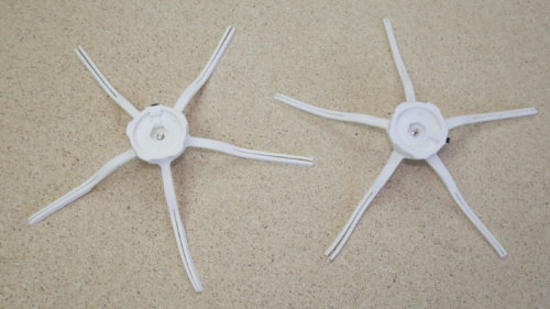 Side brushes on the back side