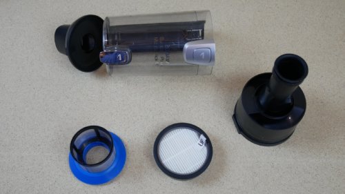 Sistema de filtración de aspiradora de mano