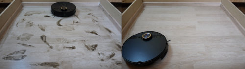 Nešvarumų šalinimas vibruojančia šluoste