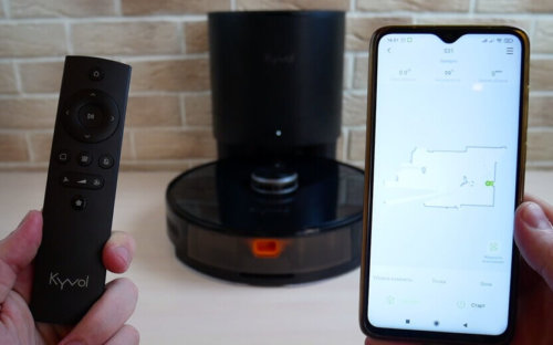 Valdymas nuotolinio valdymo pultu ir programėle