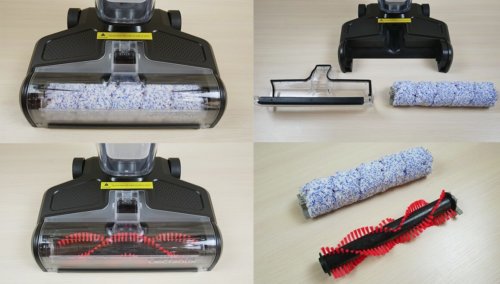 Keičiami ritininiai šepečiai