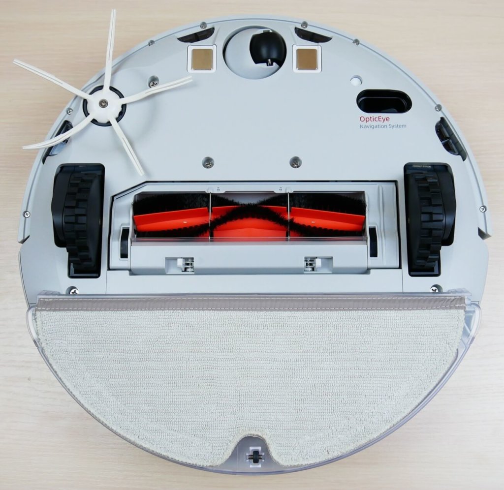 „Roborock E5“ vaizdas iš apačios