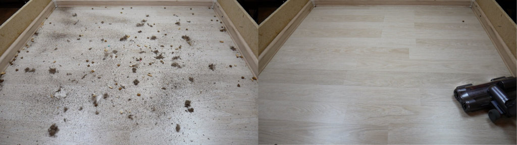 Laminuotų grindų atliekų surinkimo kokybė