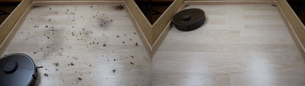 Laminato grindų sausas valymas