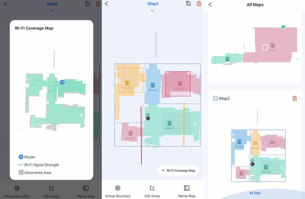 „Wi-Fi“ aprėptis ir žemėlapių redaktorius