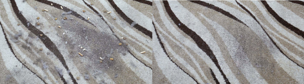 Kilimų valymas be turbo šepečio