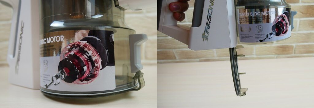 Vaciado del depósito de polvo