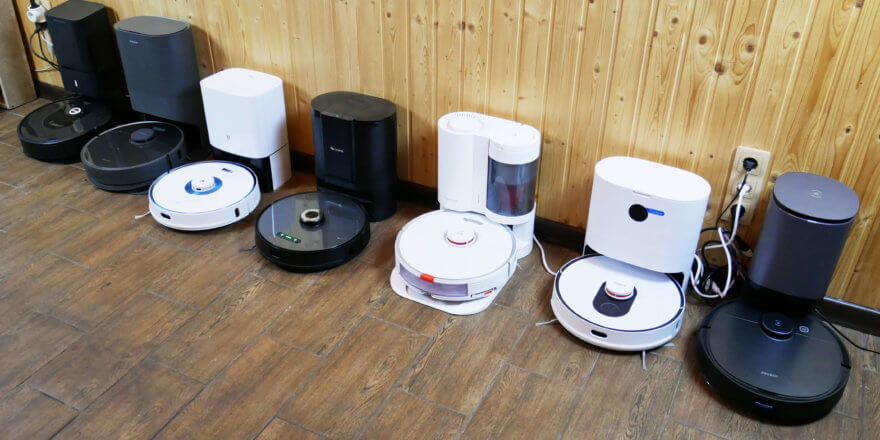 Robotinių dulkių siurblių savaiminio valymo stočių lyginamasis bandymas