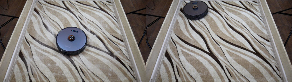 Recogida de arena en la alfombra Proscenic