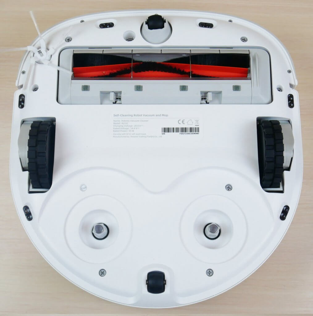 „Dreame Bot W10“, vaizdas iš apačios