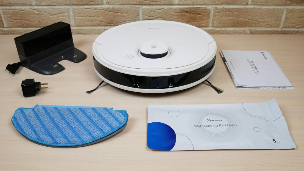 „Ecovacs Deebot OZMO N8 PRO“ pakuotės turinys