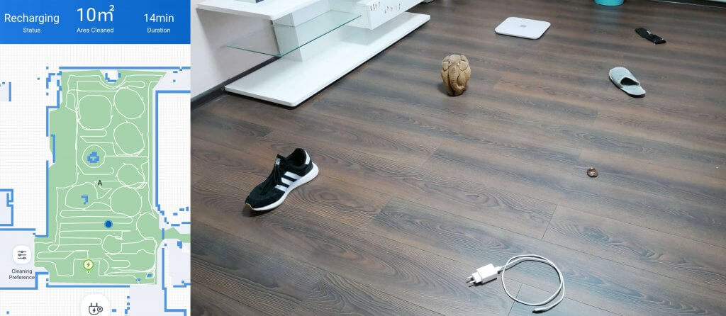 „Ecovacs Deebot OZMO N8 PRO“ identifikuoja objektus