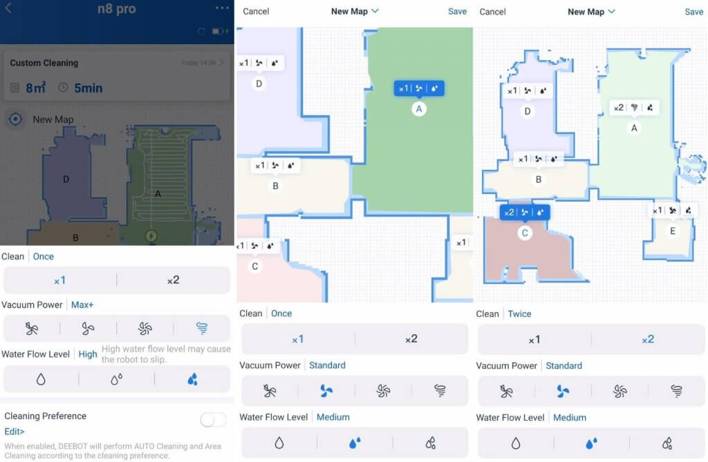 Lankstūs valymo nustatymai