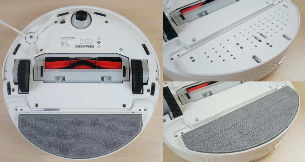 „Mijia“ savaiminio valymo roboto dulkių siurblio-šluotos dulkių surinkėjas, vaizdas iš apačios