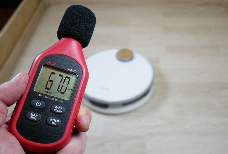 „Samsung Jet Bot+“ triukšmo lygis