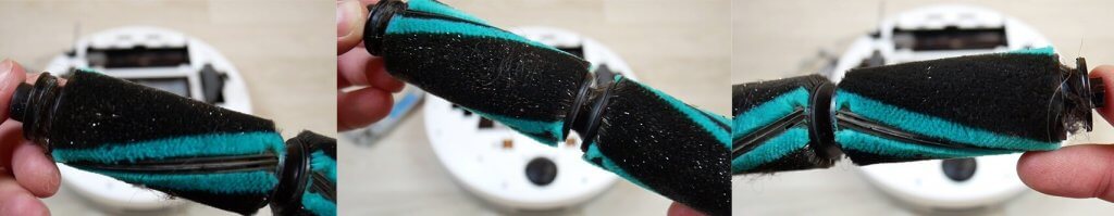 Centrinis šepetys susivėlė plaukus.