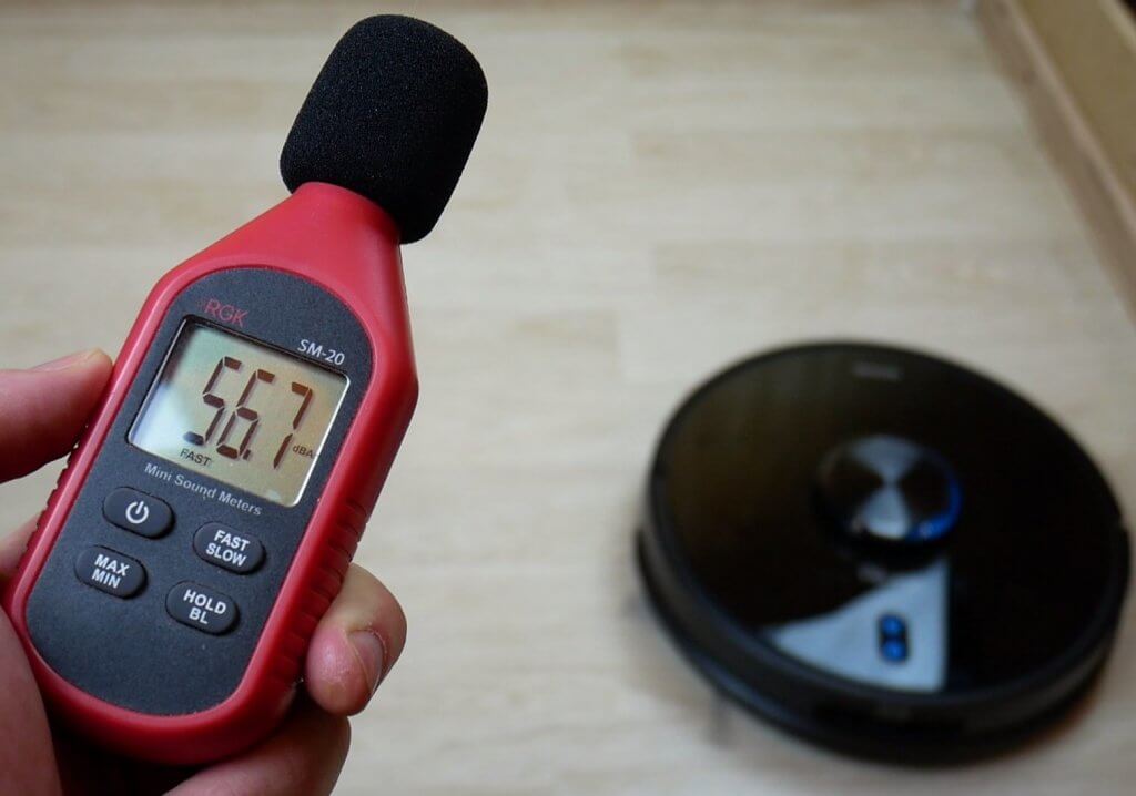 Roboto dulkių siurblio triukšmo lygis