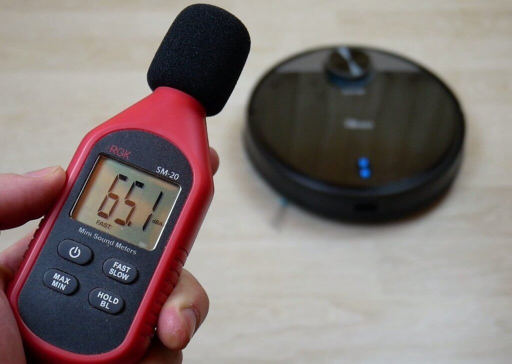Roboto dulkių siurblio triukšmo lygis