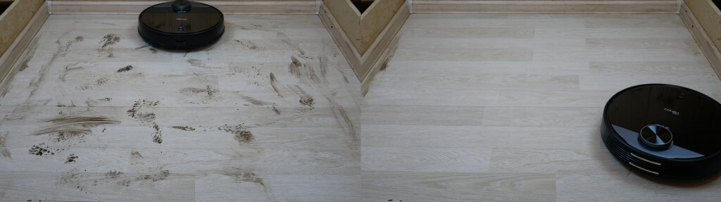 Nešvarumų valymas robotiniu dulkių siurbliu