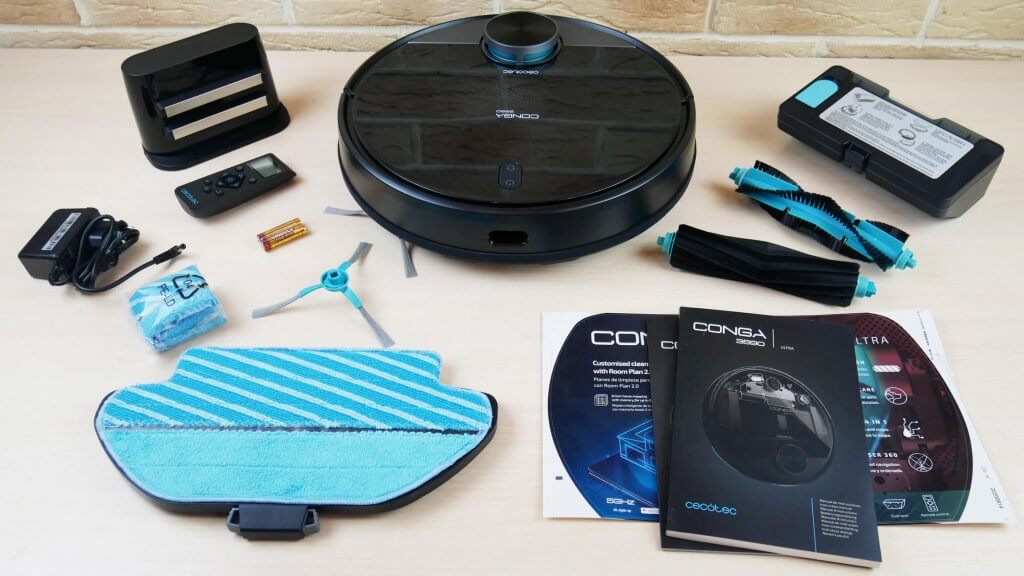 Cecotec Conga 3890 Ultra įranga