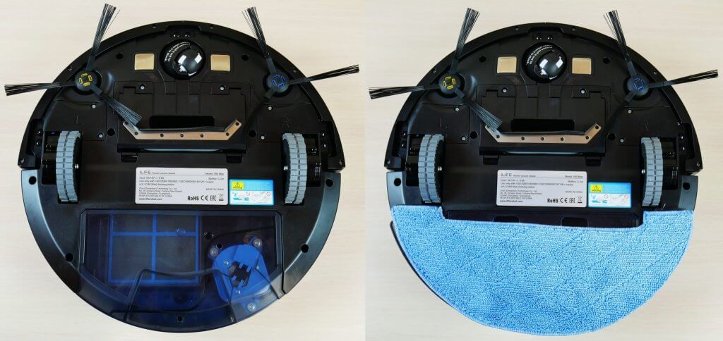 „iLIFE V80 Max“, vaizdas iš apačios