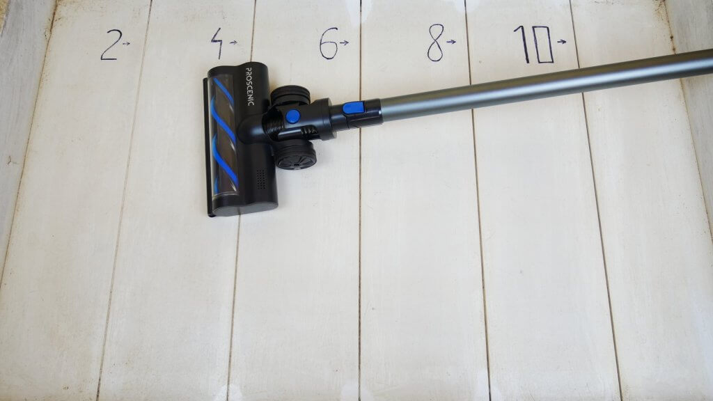 Tikroji „Proscenic P11 Smart“ siurbimo galia