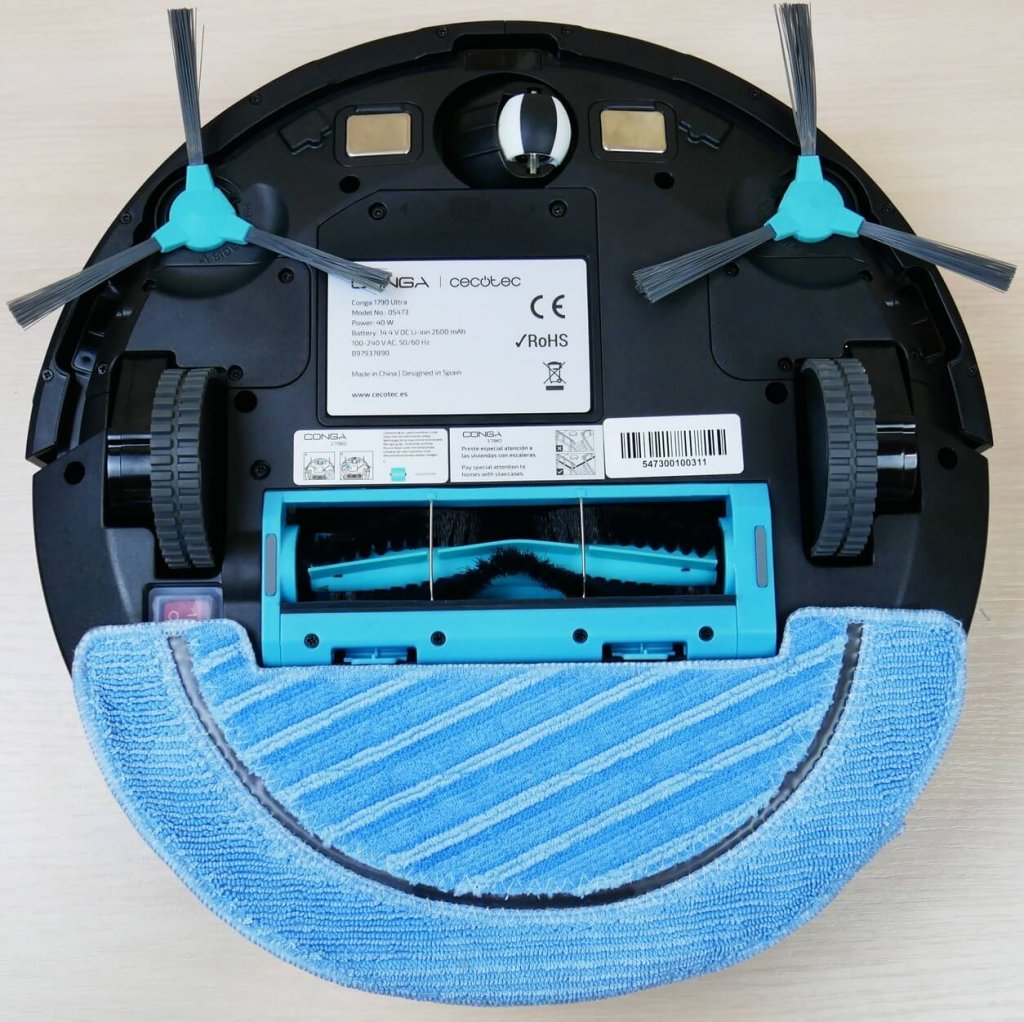 „Cecotec Conga 1790 Ultra“, vaizdas iš apačios