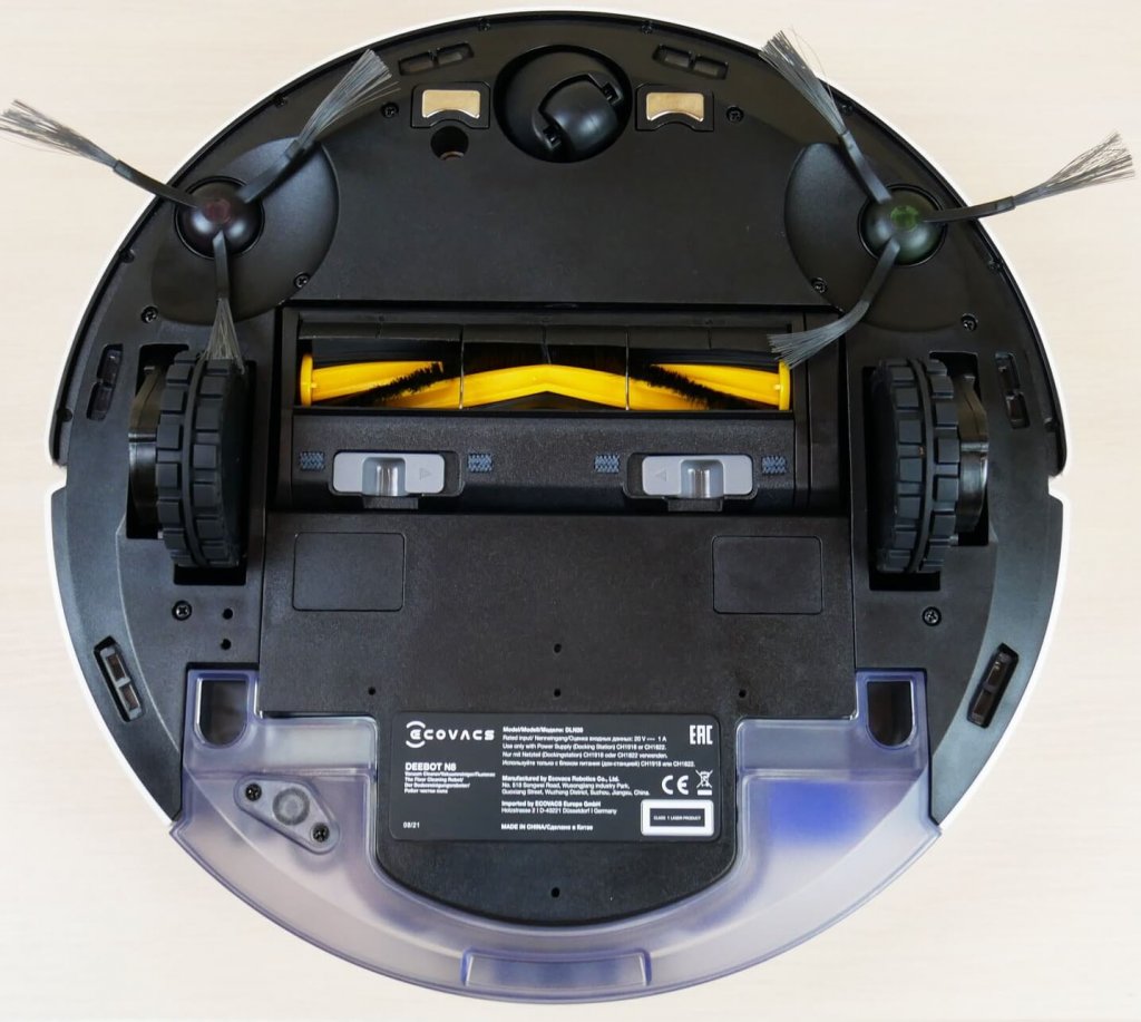 Deebot OZMO N8: Vaizdas iš apačios