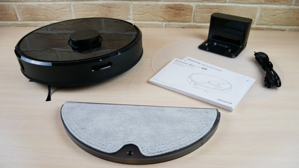 Dreame Bot D9 Pro paketo turinys