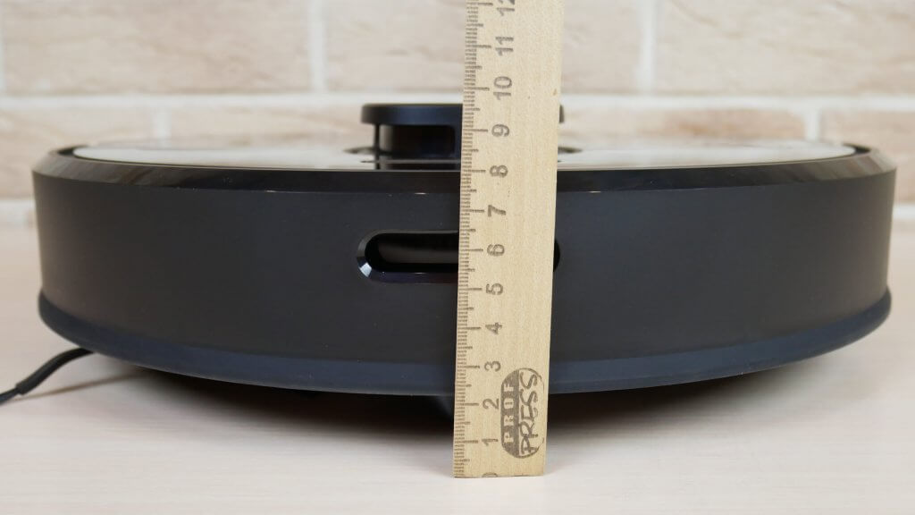 Dreame Bot D9 Pro: kūno ūgis