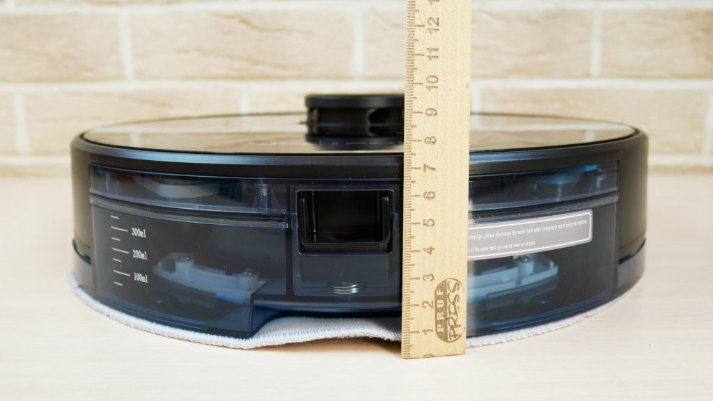 Liectroux XR500: korpuso aukštis