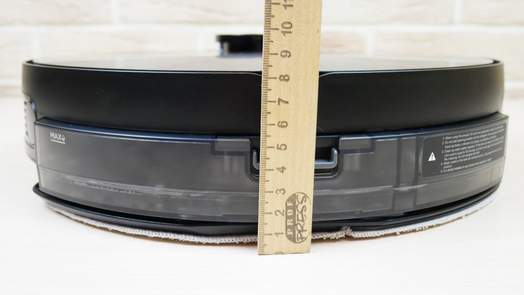 Midea S8+: korpuso aukštis