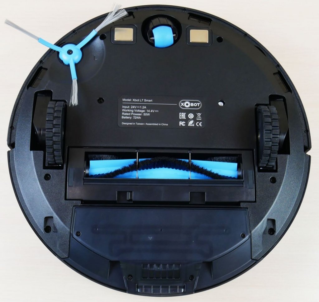 „Xbot L7 Smart“: vaizdas iš apačios