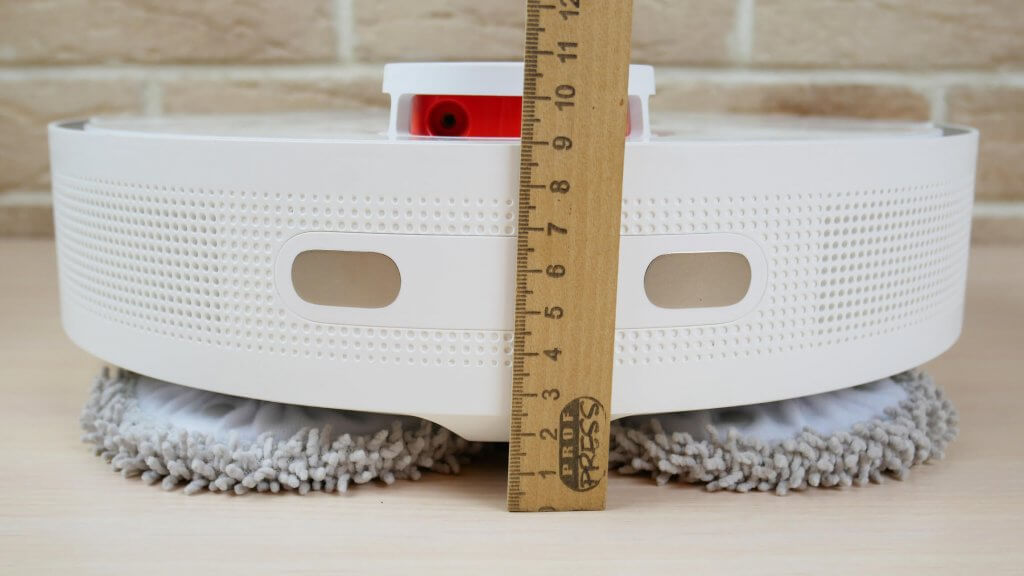 „Xiaomi Mijia“ savaiminio valymo robotas-dulkių siurblys-šluostė „Pro“: kūno aukštis
