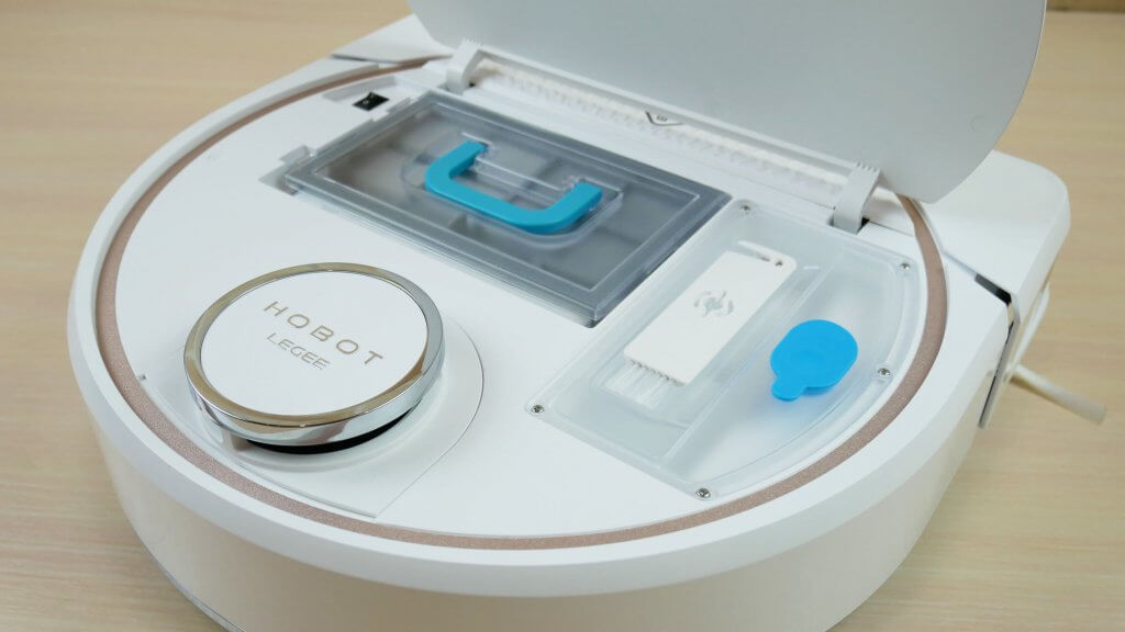 Dulkių surinktuvo ir vandens bako išdėstymas