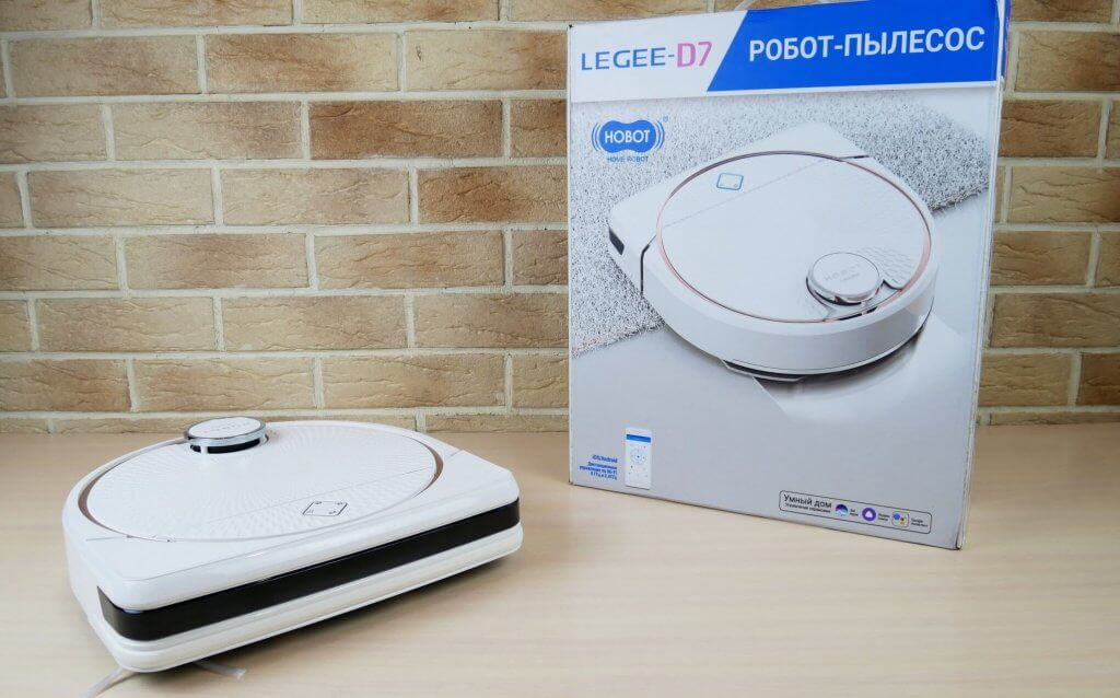 Hobot LEGEE-D7 ir dėžutė